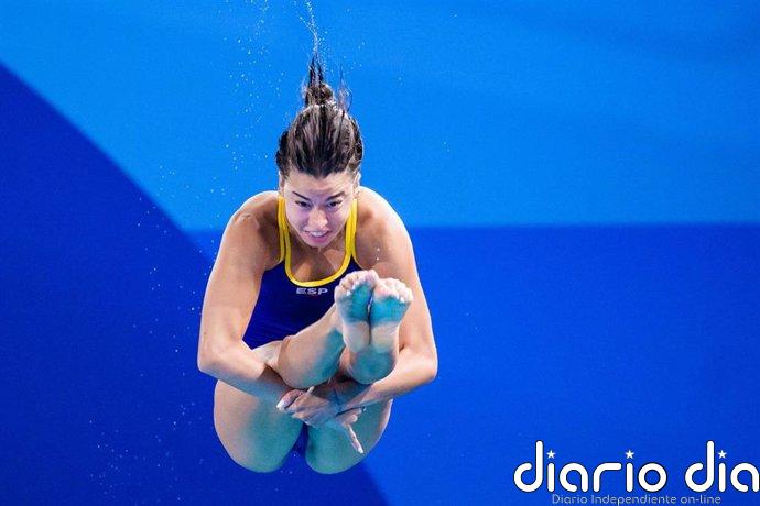 Valeria Antolino y Ana Carvajal rozan el bronce europeo en la plataforma de 10 metros sincronizada