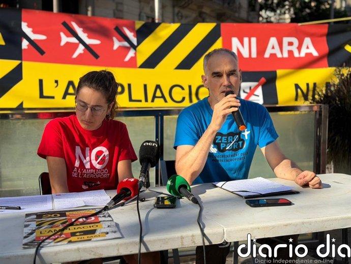 210 entidades se manifestarán el próximo domingo en Barcelona contra la ampliación del aeropuerto