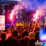 Acampada en la Puerta del Sol tras la marcha por la vivienda para exigir la aprobación del 'decreto Maricarmen'