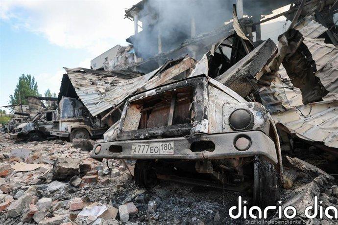 Al menos once heridos, incluidos dos niños, a causa de un ataque ucraniano contra un autobús en Donetsk