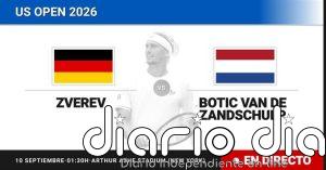 Alexander Zverev - Botic van de Zandschulp, en directo hoy: sigue el partido de US Open ATP