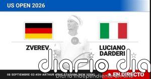 Alexander Zverev - Luciano Darderi, en directo hoy: sigue el partido de US Open ATP