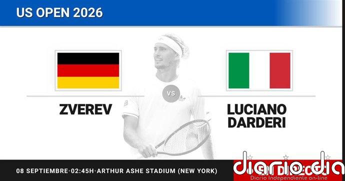 Alexander Zverev - Luciano Darderi, en directo hoy: sigue el partido de US Open ATP