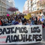 Alrededor de 150 personas participan en Eivissa en la protesta del Sindicato de Inquilinas por Maricarmen