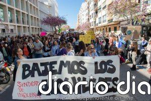 Alrededor de 150 personas participan en Eivissa en la protesta del Sindicato de Inquilinas por Maricarmen