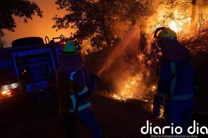 Aumentan a 350 hectáreas arrasadas en el incendio de Calvos de Randín, con Situación 2 activada