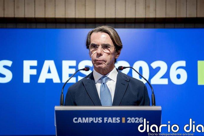 Aznar asegura que el auge de Aliança Catalana y Bildu mide el "fracaso" de la estrategia de "apaciguamiento" de Sánchez