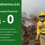 Baja a gravedad 0 el incendio forestal de Pendilla de Arbas (León)