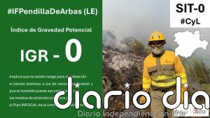 Baja a gravedad 0 el incendio forestal de Pendilla de Arbas (León)