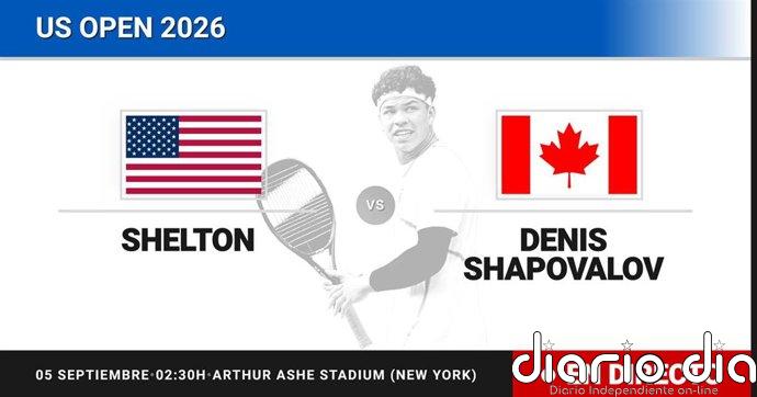 Ben Shelton - Denis Shapovalov, en directo hoy: sigue el partido de US Open ATP