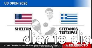Ben Shelton - Stefanos Tsitsipas, en directo hoy: sigue el partido de US Open ATP