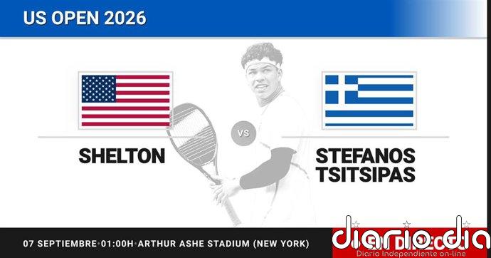 Ben Shelton - Stefanos Tsitsipas, en directo hoy: sigue el partido de US Open ATP