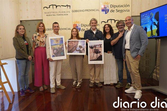 Blanca Pascual, Rubén Pascual y Mario Lobo ganan el concurso de fotografía de 'Arte en la naturaleza' de Segovia