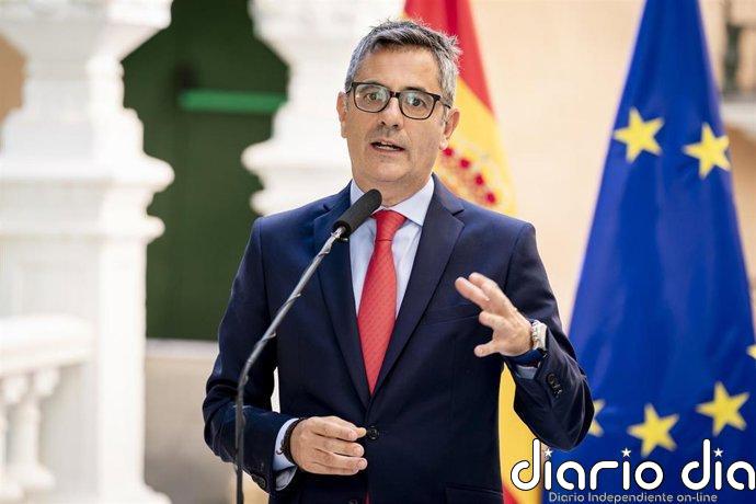 Bolaños respeta las concentraciones por Ceuta, pero acusa a PP y Vox de "partidismo" al impulsarlas
