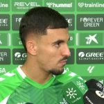 Ceballos, “muy feliz” tras su segundo debut con el Betis