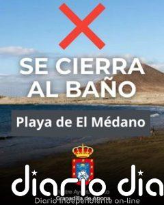 Cerradas temporalmente al baño las playas de El Médano y El Socorro, en Tenerife, por la mala calidad del agua