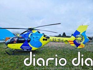 Cinco heridos, tres de ellos trasladados al hospital, tras el vuelco de un turismo en el Valle de Losa (Burgos)