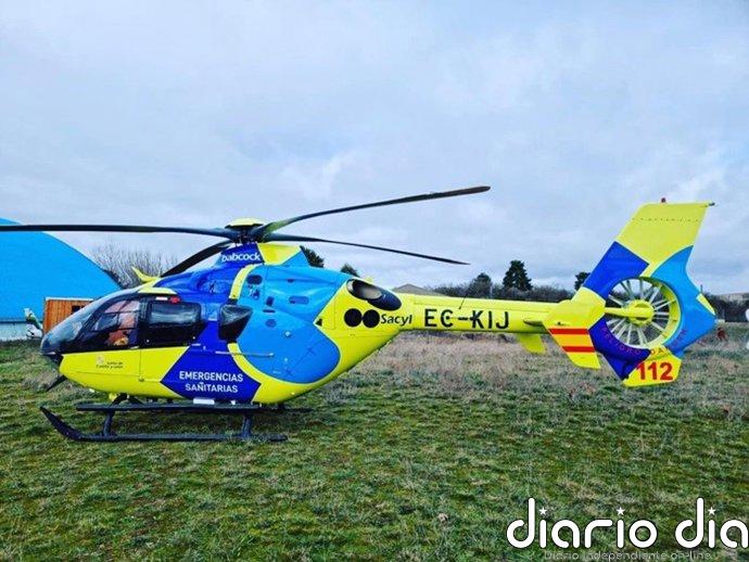 Cinco heridos, tres de ellos trasladados al hospital, tras el vuelco de un turismo en el Valle de Losa (Burgos)