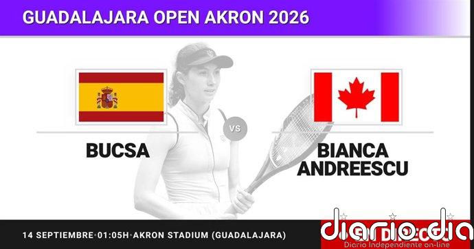 Cristina Bucsa - Bianca Andreescu, en directo hoy: sigue el partido de Guadalajara Open Akron