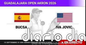 Cristina Bucsa - Iva Jovic, en directo hoy: sigue el partido de Guadalajara Open Akron