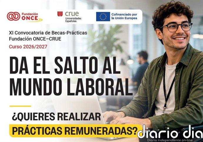 CRUE y Fundación ONCE ofrecen más de 300 becas de prácticas para universitarios con discapacidad