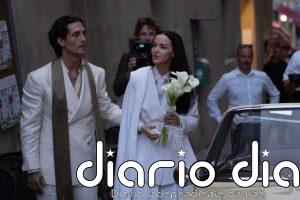 Damiano David y Dove Cameron desafían los códigos nupciales con estos looks en su idílica boda en la Toscana