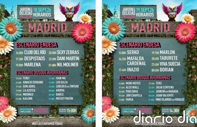 Dani Martín, Viva Suecia, Dorian y Taburete despiden el verano musical en Madrid en el festival Jardín de las Delicias