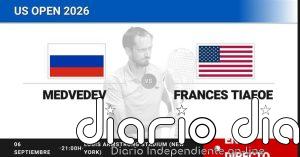 Daniil Medvedev - Frances Tiafoe, en directo hoy: sigue el partido de US Open ATP