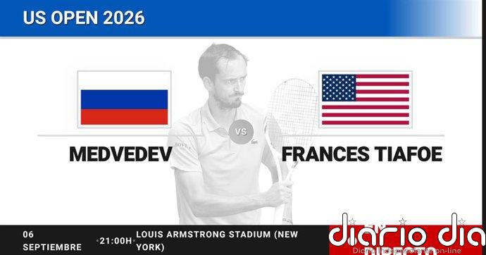 Daniil Medvedev - Frances Tiafoe, en directo hoy: sigue el partido de US Open ATP