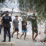 Decenas de migrantes de playa Benítez en Ceuta, desalojados hoy, deciden retornar voluntariamente a Marruecos