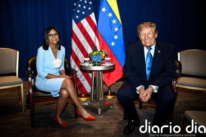 Delcy Rodríguez celebra un "histórico" encuentro con Trump a puerta cerrada en Nueva York