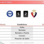 Deportivo Alavés 5 - 2 Osasuna | Resumen, goles y resultado del partido de hoy