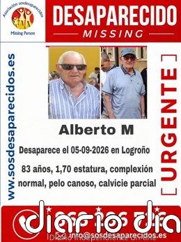 Desplegado un dispositivo tras la desaparición de un hombre de 83 años en Logroño