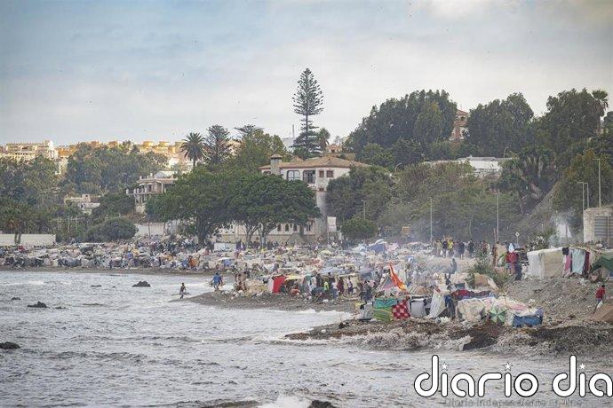 Detenidos dos inmigrantes en Ceuta, uno en el Trampolín tras agredir a un menor con arma blanca y otro por allanamiento