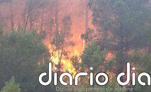 Dos bomberos heridos en las tareas de extinción del incendio forestal de Tuéjar