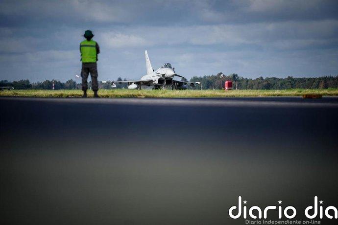 Dos cazas españoles desplegados en Estonia escoltan a una aeronave de vigilancia rusa en aguas internacionales