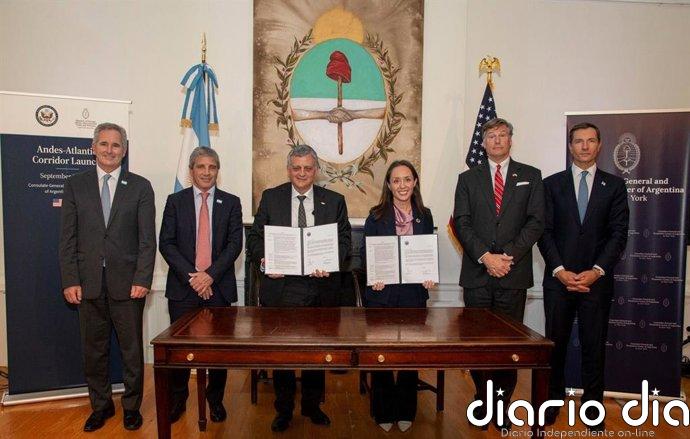 EEUU y Argentina activan el Corredor Andes-Atlántico para impulsar sectores como infraestructura, energía y minerales