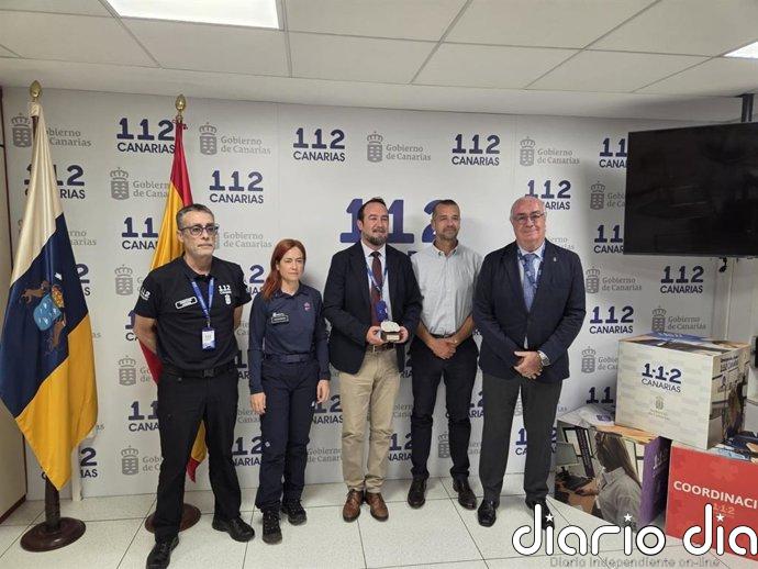 El 112 Canarias recibe un reconocimiento de la NASA por su contribución en el desarrollo del proyecto lunar Artemis