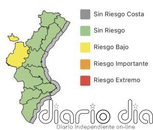 El CCE mantiene la alerta amarilla por temperaturas máximas en el interior norte de Valencia