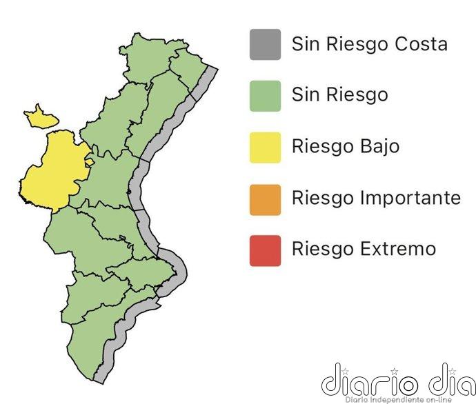 El CCE mantiene la alerta amarilla por temperaturas máximas en el interior norte de Valencia
