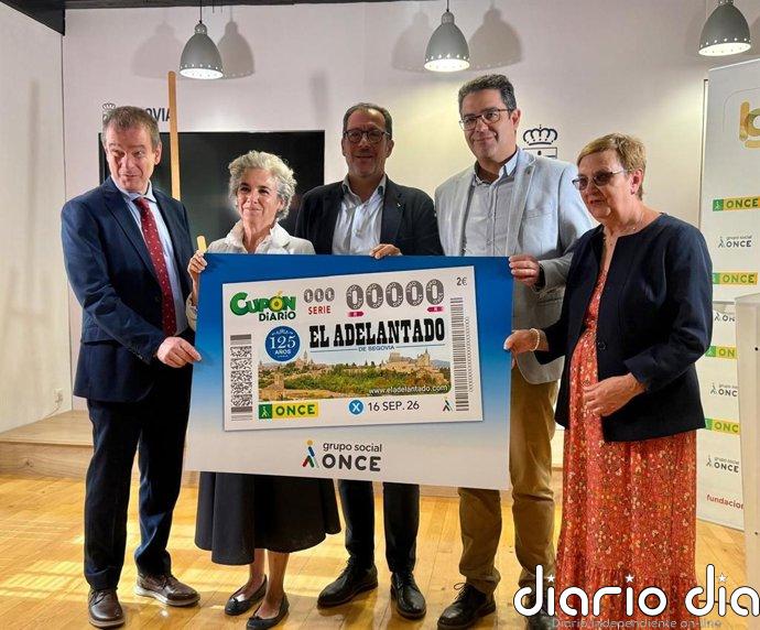 El Cupón de la ONCE del 16 de septiembre estará dedicado al 125 aniversario de El Adelantado de Segovia