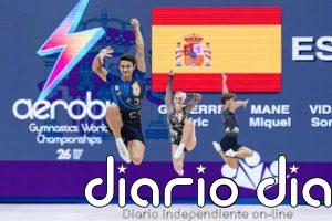 El equipo español de gimnasia aeróbica logra tres clasificaciones para finales en el Mundial