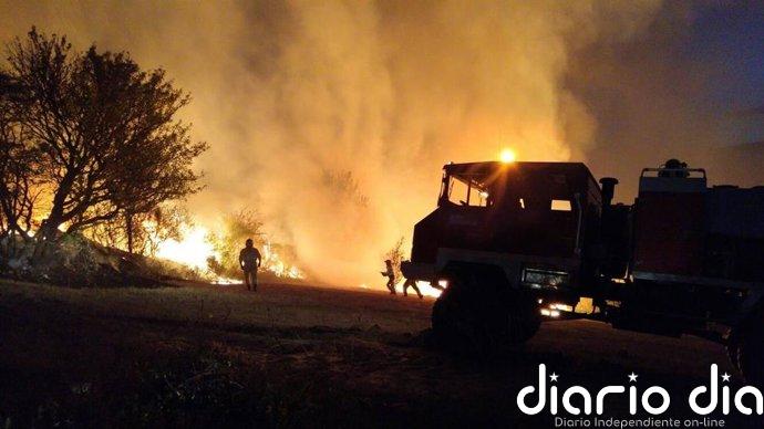 El Gobierno moviliza medios terrestres y aéreos para extinguir un incendio forestal en Valderredible