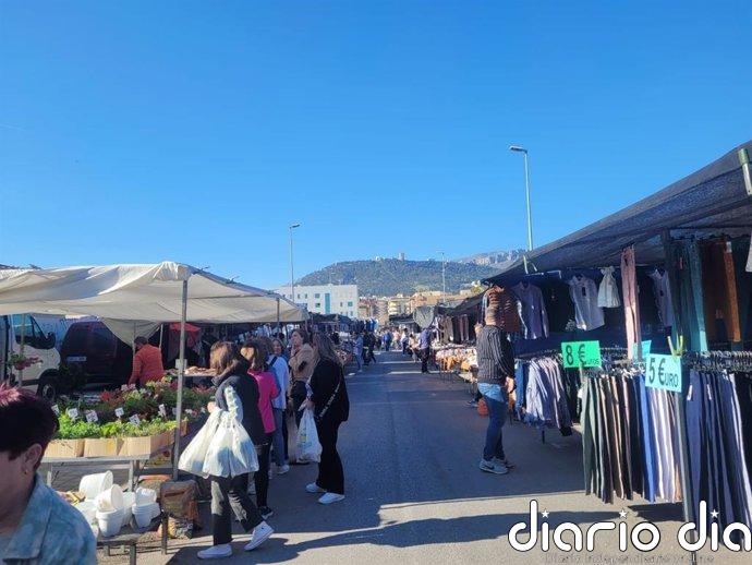 El mercadillo de Jaén se traslada temporalmente al Bulevar con motivo de la Feria de San Lucas