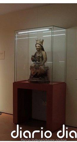 El Ministerio de Cultura devuelve a La Rioja la Virgen de la Manzana robada del Monasterio de Suso, San Millán, en 1963
