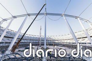 El Nou Mestalla inicia el izado de la estructura principal de su futura cubierta