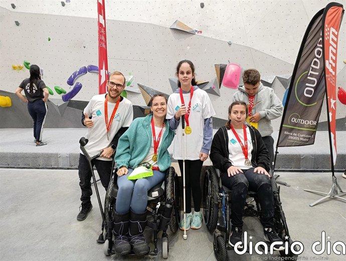 El nuevo equipo de escalada adaptada de Fundación También debuta en la 1ª prueba de la Copa de España