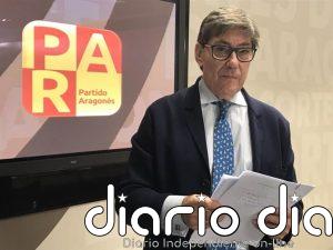 El PAR traslada su "respeto" y "reconocimiento" a la trayectoria de Aliaga en un día "triste para Aragón