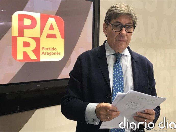 El PAR traslada su "respeto" y "reconocimiento" a la trayectoria de Aliaga en un día "triste para Aragón