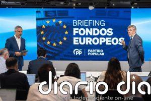 El PP sentencia el despliegue de fondos europeos de recuperación: "Mala gestión y gran oportunidad perdida"